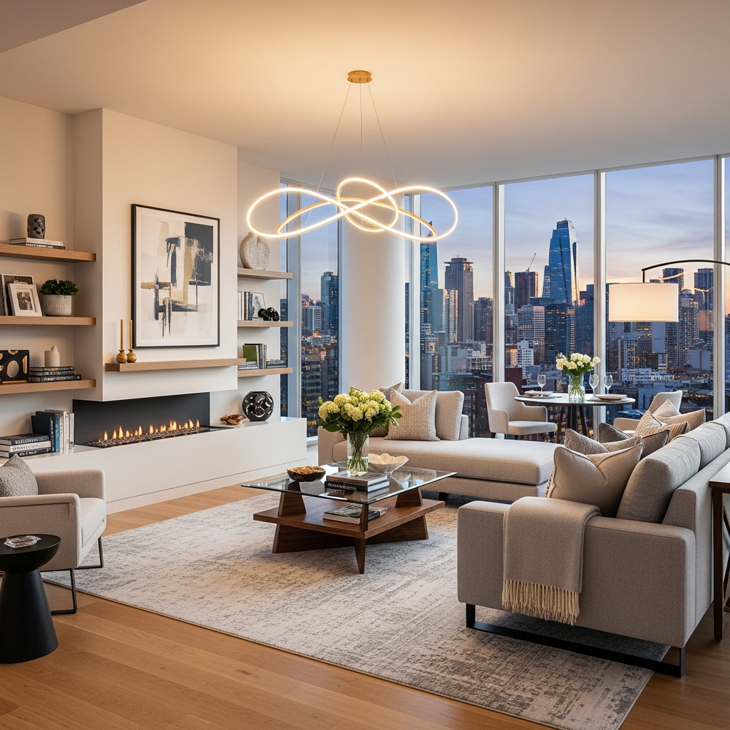 Modern residential apartment interior